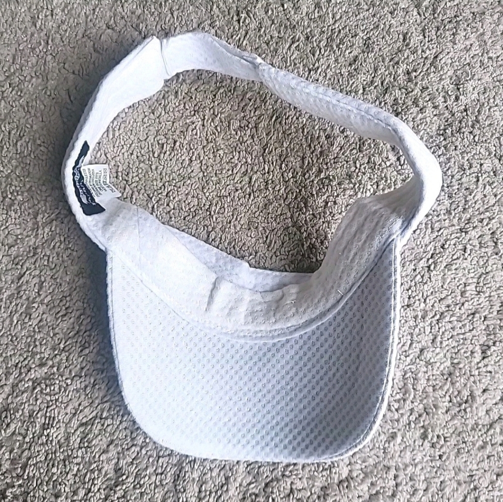 Panama Jack Visor Hat Cap White Adjustable Twill Logo Script - Picture 6 of 10